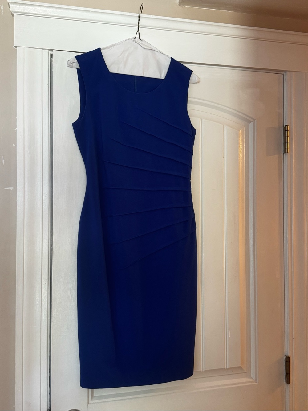 Calvin Klein Cobalt Blue Sleeveless Sheath Dress